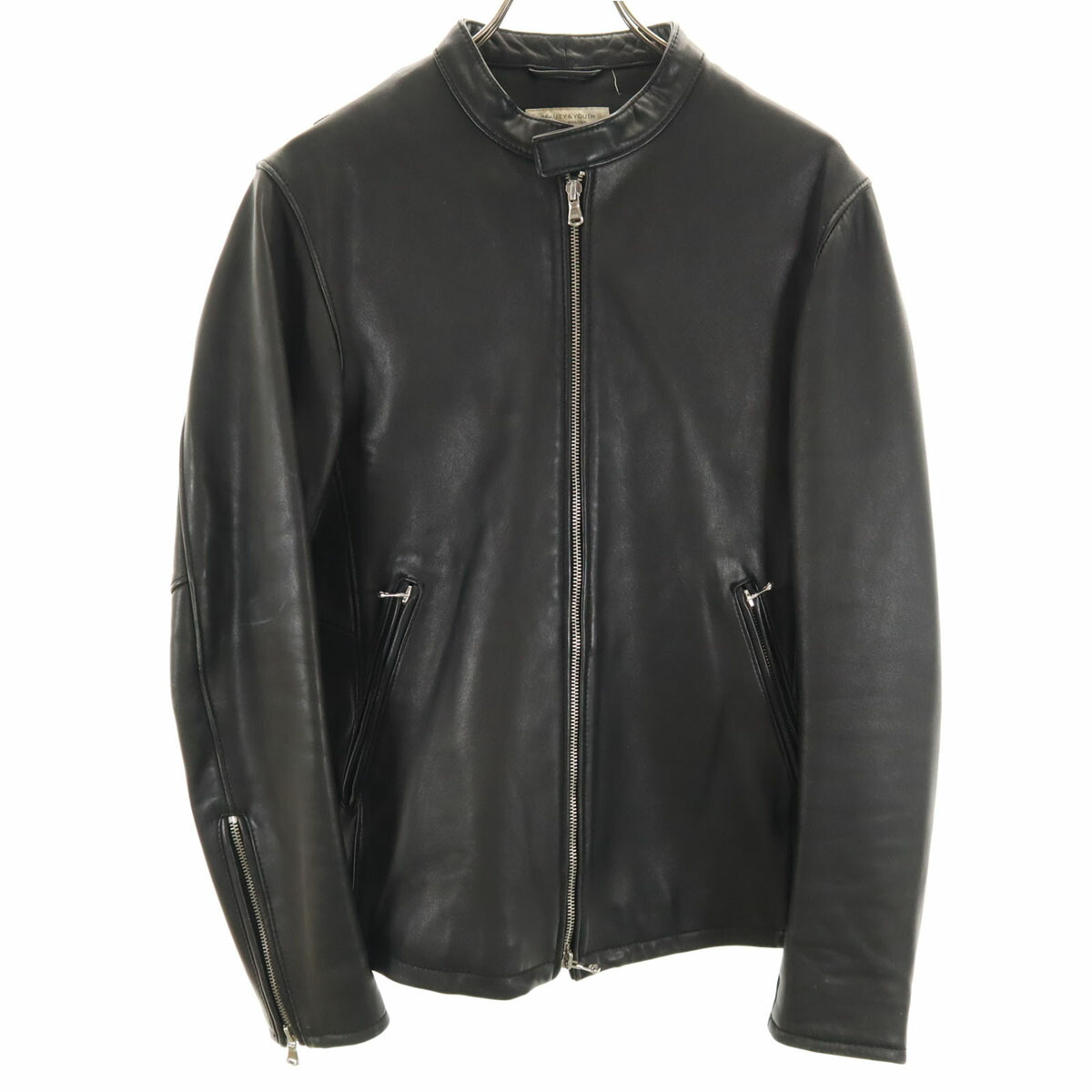 楽天市場】90年代 JOHN ASHFORD レザージャケット ブラック (メンズ L