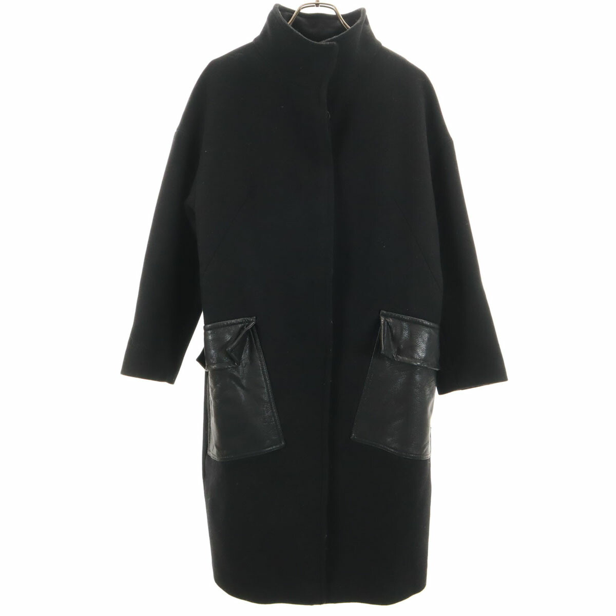 楽天市場】古着 ZARA ザラ ウールブレンド ダブル コート M ブラック