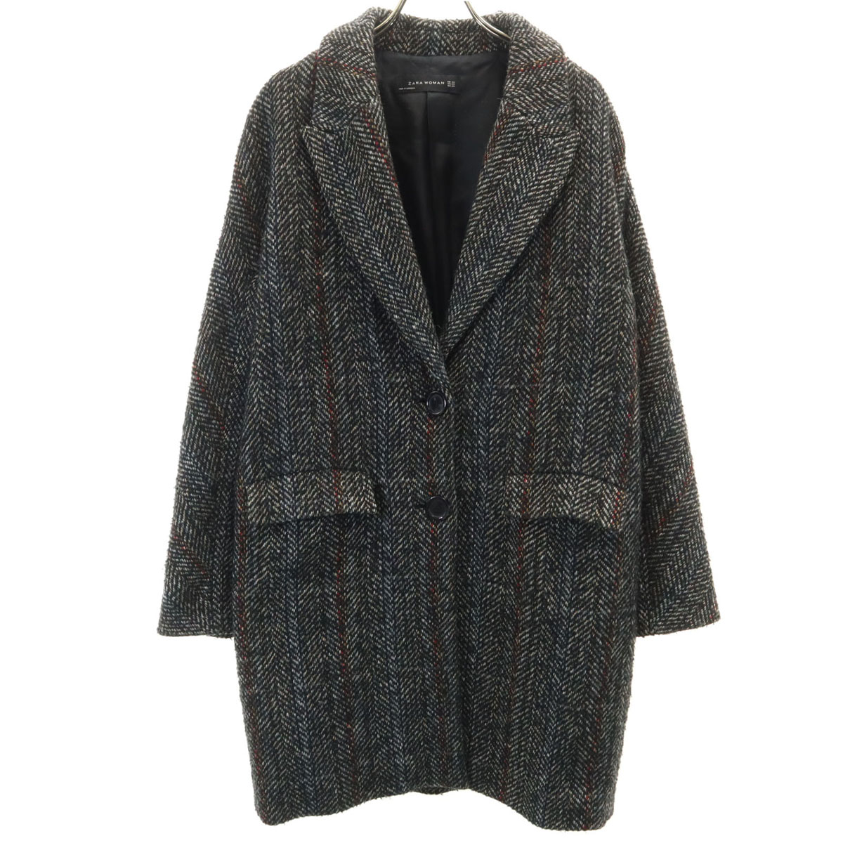 楽天市場】古着 ZARA ザラ チェック柄 ツイード ダブル チェスター