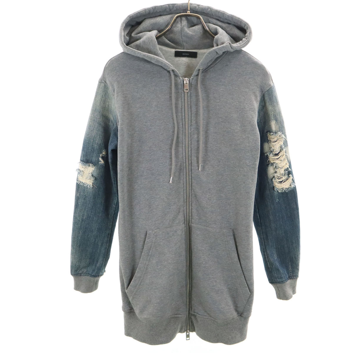 楽天市場】古着 Dr Denim ドクターデニム 長袖 ジップパーカー M 黒 裏