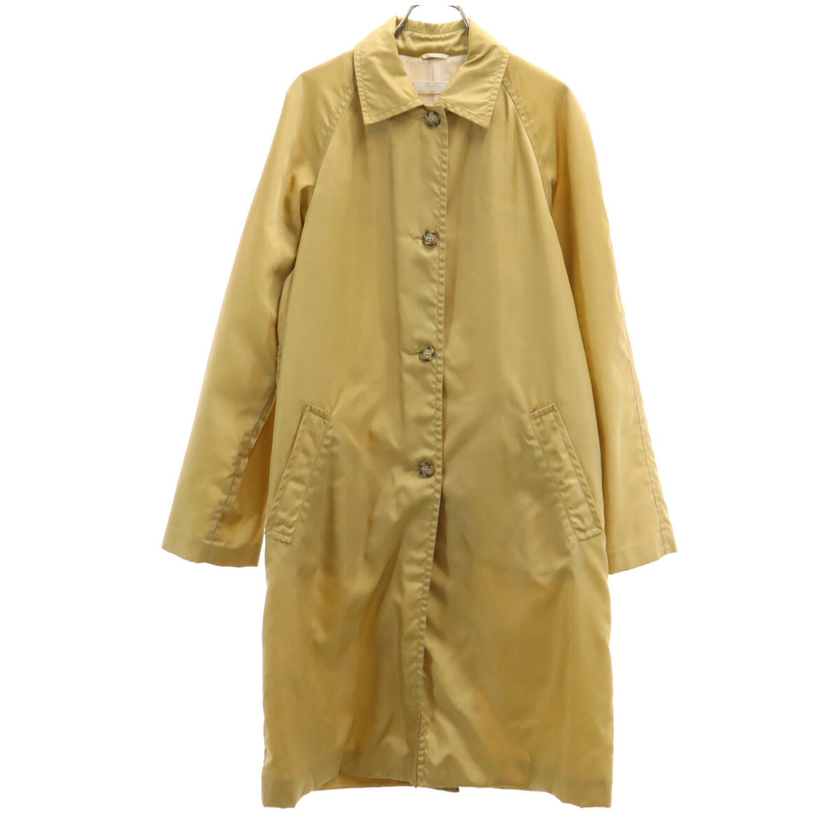 古着 PRADA プラダ イタリア製 ステンカラーコート 44 ベージュ スプリング レディース 【中古】｜古着、USED専門百貨店BIG2nd