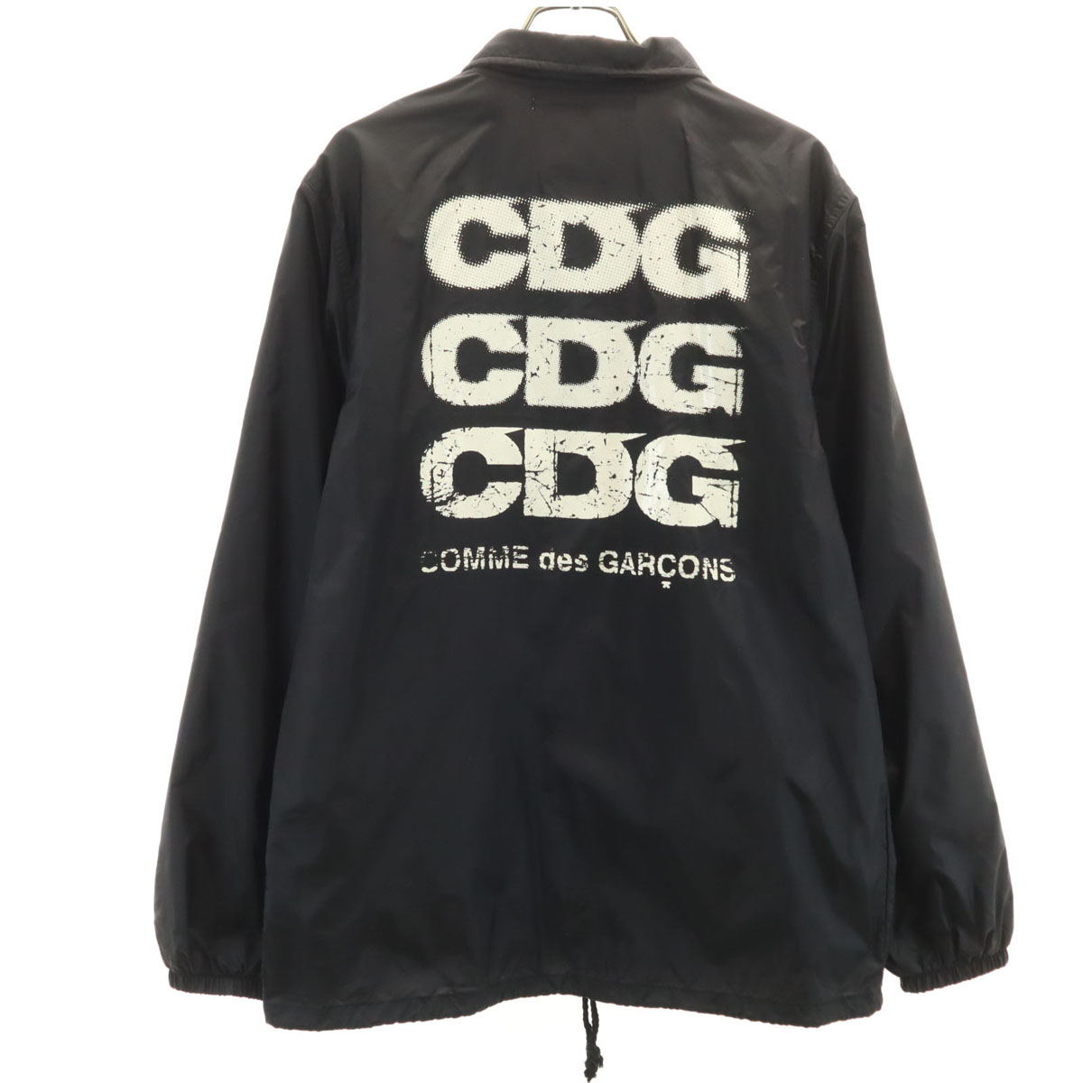 古着 GOOD DESIGN SHOP COMME des GARCONS グッドデザインショップ コムデギャルソン 2015年 バックプリント コーチジャケット M ブラック メンズ 【中古】｜古着、USED専門百貨店BIG2nd