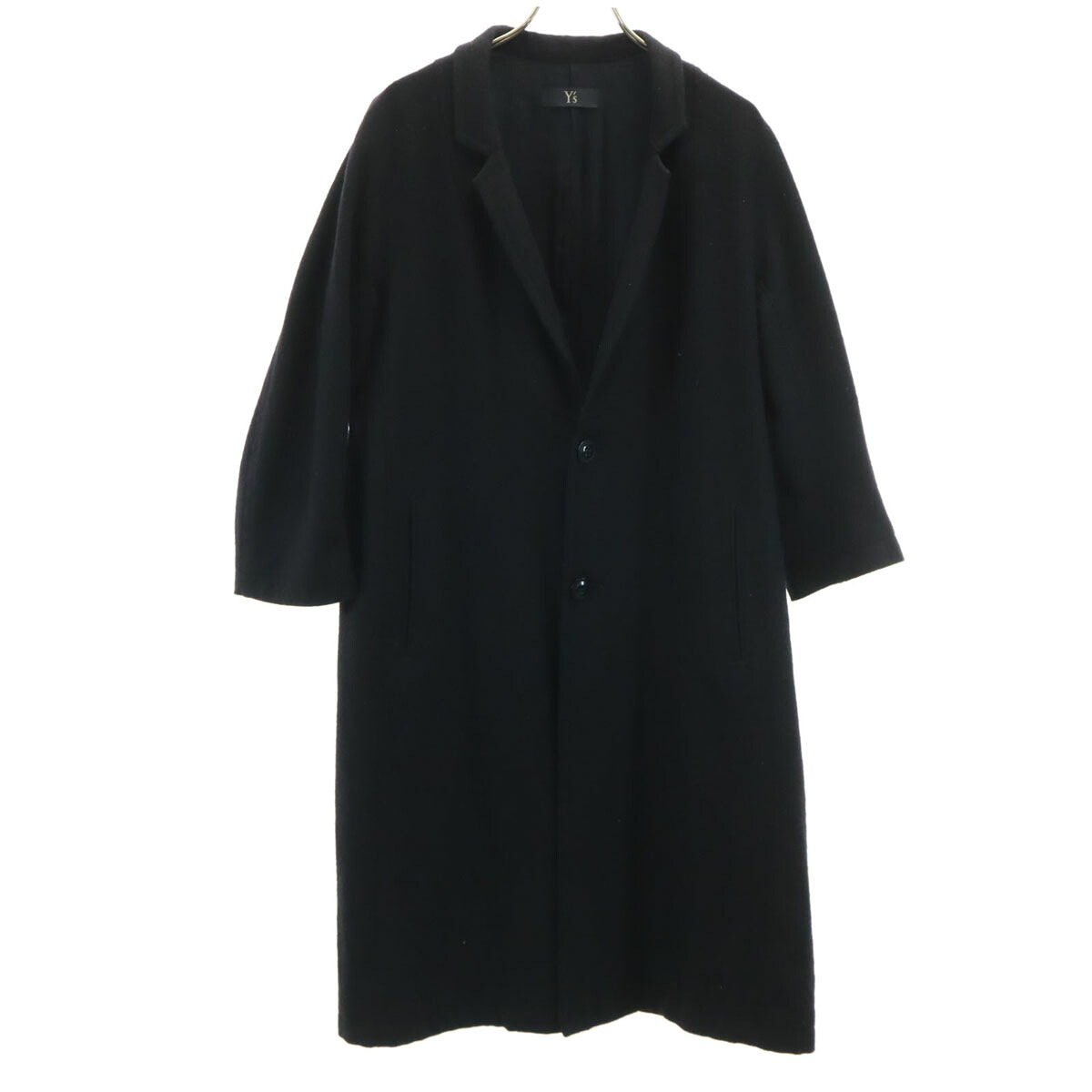 古着 Y\u0027s ワイズ 日本製 チェスターコート 2 黒いこと レディース 【中古】