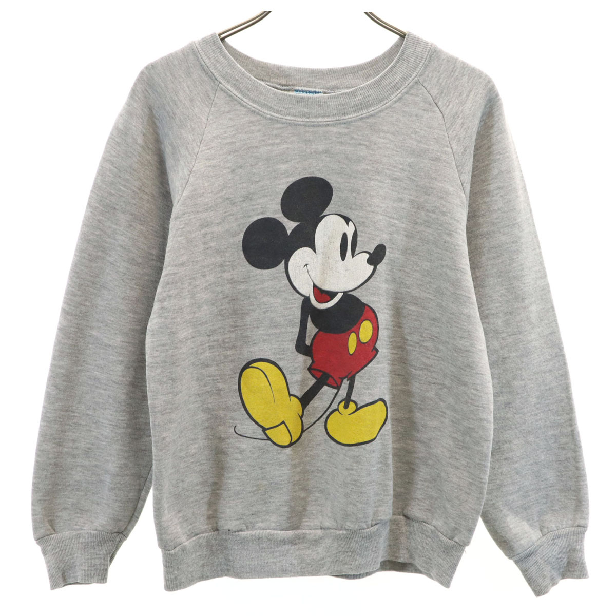 古着 Disney ディズニー 80s USA製 ヴィンテージ ミッキーマウス 長袖 スウェット トレーナー S グレー レディース 【中古】|古着、USED専門百貨店BIG2nd
