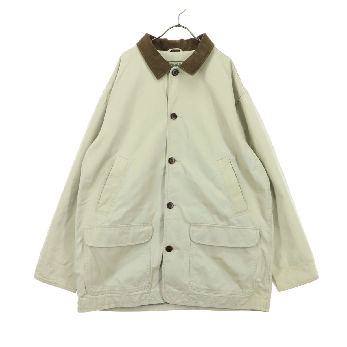 古着 L.L.Bean エルエルビーン 長袖 襟コーデュロイ ハンティングジャケット XL ベージュ系 メンズ 【中古】|古着、USED専門百貨店BIG2nd