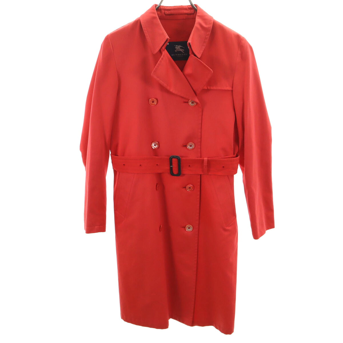 古着 BURBERRY LONDON バーバリーロンドン 英国製 トレンチコート 6 レッド 三陽商会 レディース 【中古】｜古着、USED専門百貨店BIG2nd