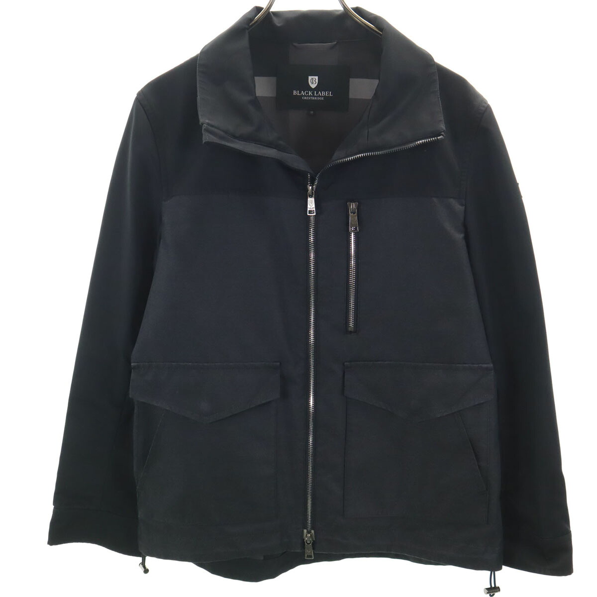 古着 BLACK LABEL CRESTBRIDGE ブラックレーベルクレストブリッジ ブルゾン M ブラック ジャケット メンズ 【中古】｜古着、USED専門百貨店BIG2nd