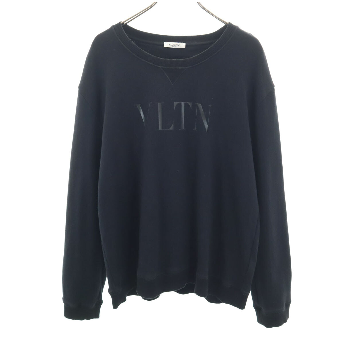 古着 VALENTINO ヴァレンティノ イタリア製 長袖 スウェット トレーナー XL ブラック メンズ 【中古】｜古着、USED専門百貨店BIG2nd