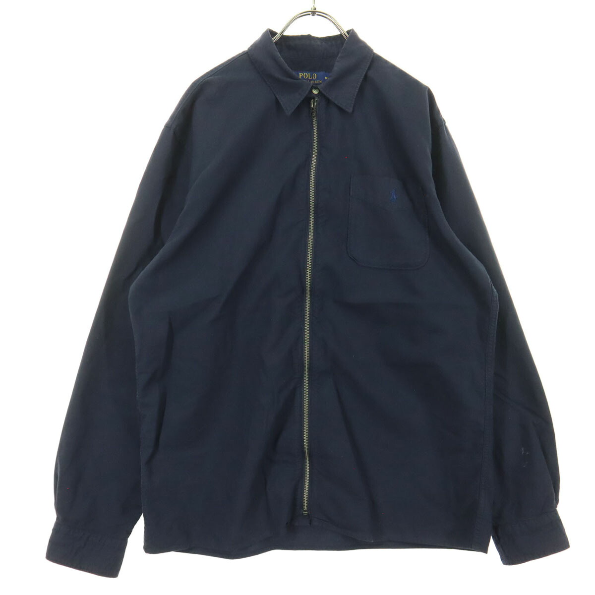 古着 POLO RALPH LAUREN ポロラルフローレン 長袖 ジップジャケット M 米国海軍 メンズ 【中古】