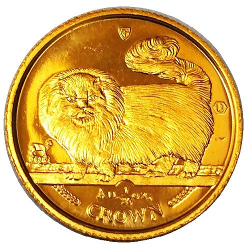 楽天市場 24金 キャット金貨 1 25オンス 1997年製 マン島政府発行 金貨と銀貨 純金アクセの Space