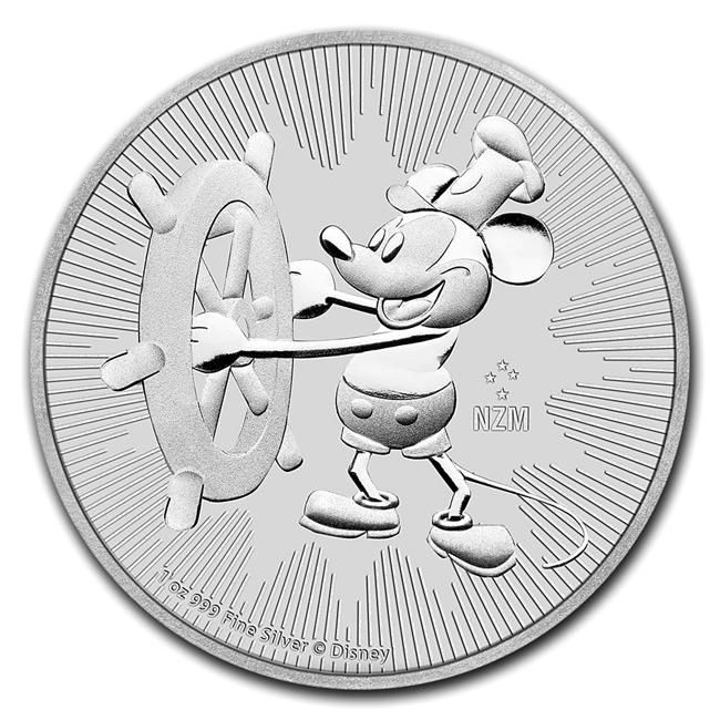 純銀コイン ミッキーマウス銀貨 1オンス 2017年製 クリアケース入り純銀 銀 シルバー コイン 品位 99.9% 硬貨 貨幣 記念コイン mickey｜金貨と銀貨＆純金アクセの-SPACE- 27,380円