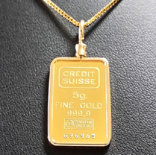 純金 ネックレス インゴット Gold 24金 ネックレス スイスクレジット リバティー ネックレス 5g ネックレス 18金 ねじ枠 自由の女神 送料無料 Gold Ingot Necklace 24k K24 Suisse Credit Liberty Jewelry 金貨と銀貨 純金アクセの Space 純金コインネックレス