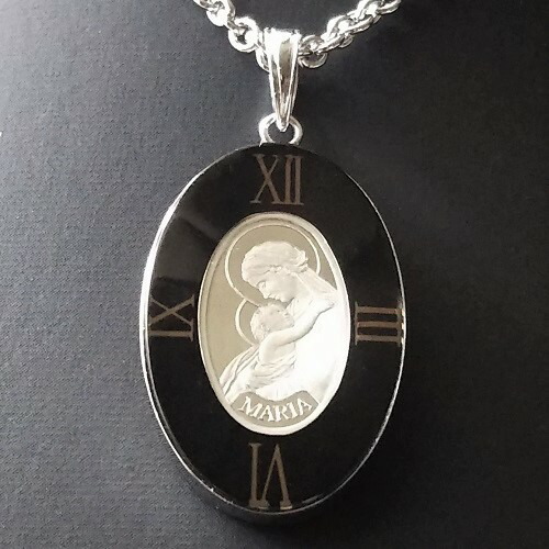 1g Jewelry K18wg プラチナ貨 ホワイトゴールド枠 白く輝くマリアプラチナ貨をホワイトゴールドとブラックの縁取りでペンダントにしました Pt99 95プラチナ資産 保証書付 ガラス付きペンダントトップ Ptコインネックレス ドレス 黒時計枠 金貨と銀貨 純金アクセの 1g Jewelry K18wg プラチナ貨 ホワイトゴールド枠 白く輝くマリアプラチナ貨をホワイトゴールドとブラックの縁取りでペンダントにしました Pt99 95プラチナ資産 保証書付 ガラス付きペンダントトップ Ptコインネックレス ドレス 黒時計枠 金貨と銀貨 純金アクセの
