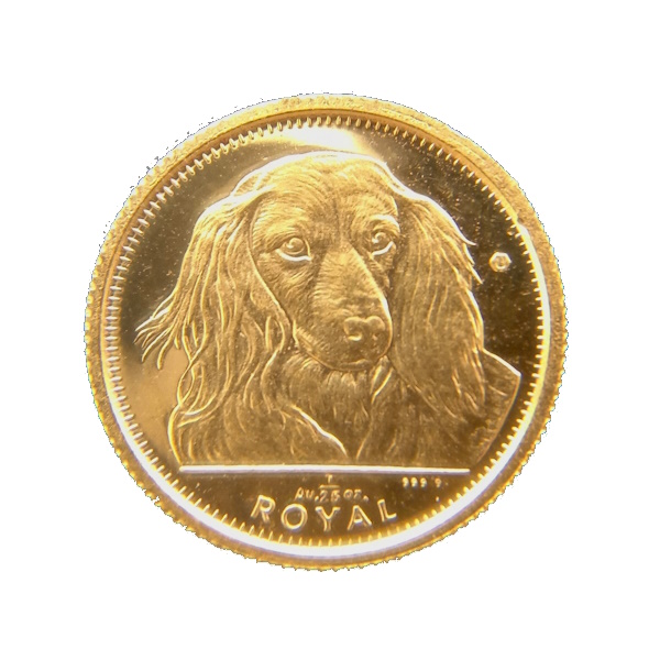 楽天市場】24金 ロイヤルドック金貨（犬） 1/25オンス 1991年製 英領 
