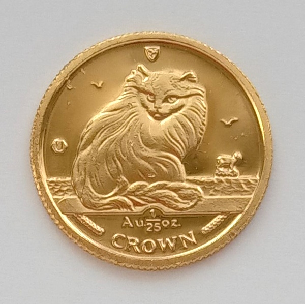 1995年　1オンス 純銀　マン島　キャットコイン　ターキッシュ　猫 1995IMGDCAT1OZ