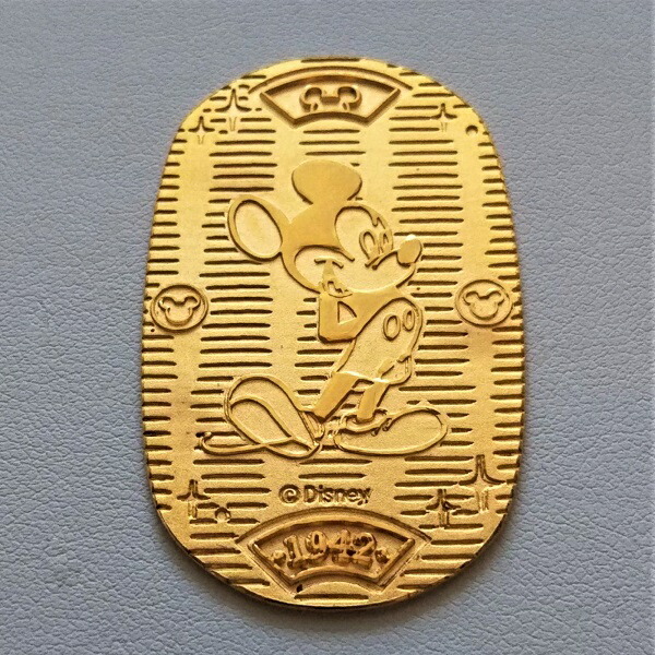 楽天市場 純金 小判 金貨 24金 ディズニー小判 ｇ 1942年 箱付き 送料無料 Disney Mickey Mouse 金貨 と銀貨 純金アクセの Space