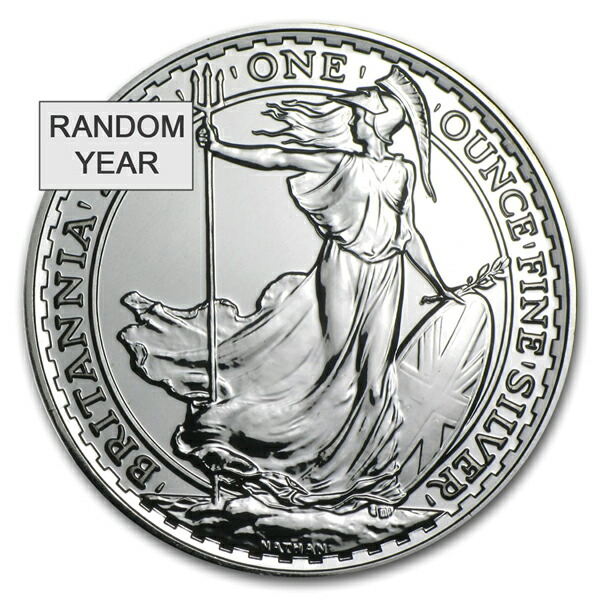 【新品】『ブリタニア銀貨 1オンス ランダム・イヤー クリアケース入り 』純銀 コイン イギリス王立造幣局発行 31.1gの純銀 純銀コイン 品位：99.9% シルバー コイン 英国 エリザベス女王 チャールズ国王 イングランド《安心の本物保証》【保証書付き】