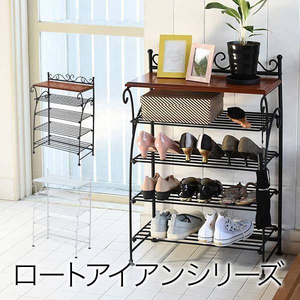 レトロ　アンティーク　アイアンローズシューズラック iri-0055-thum-01.jpg