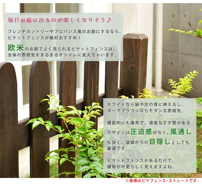 ピケットフェンス 型 平地 連結セット 送料無料 フェンス 木製フェンス ピケフェンス 天然木製 ガーデンフェンス ガーデニング 枠 柵 仕切り 目隠し 境目 クラシカル アンティーク トレリス ベランダ つる 薔薇 バラ 朝顔 園芸 ラティス Sermus Es