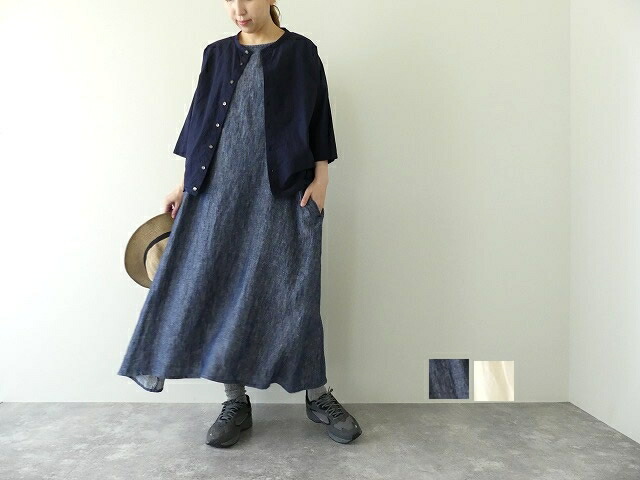 Ichi イチ リネンデニムノースリーブワンピース Highsoftsistemas Com Br