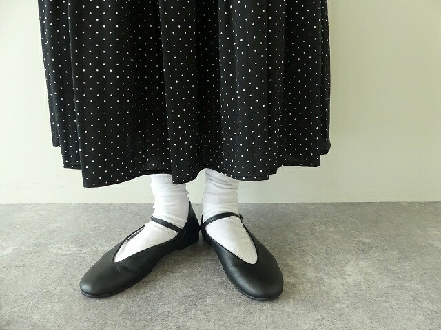 ATELIER 4.5 ゴートレザーVカットストラップシューズ BLACK(A-010)|SPACE MOO Web
