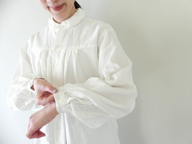 Ordinary Fits(オーディナリーフィッツ) カディコットンフリルブラウス(SH003-125) Ordinary Fits(オーディナリーフィッツ) カディコットンフリル