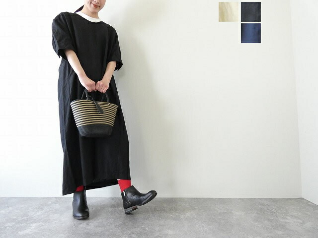 homspun(ホームスパン) リネンバイオ半袖ワンピース(251-1642)