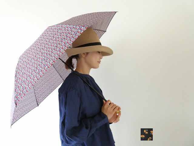 homspun(ホームスパン) ダンプ車小花柄刷り上げる折り畳み傘 晴雨兼用(251-8290)