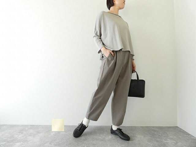 evam eva(エヴァムエヴァ) cotton cropped pants(E253T064)