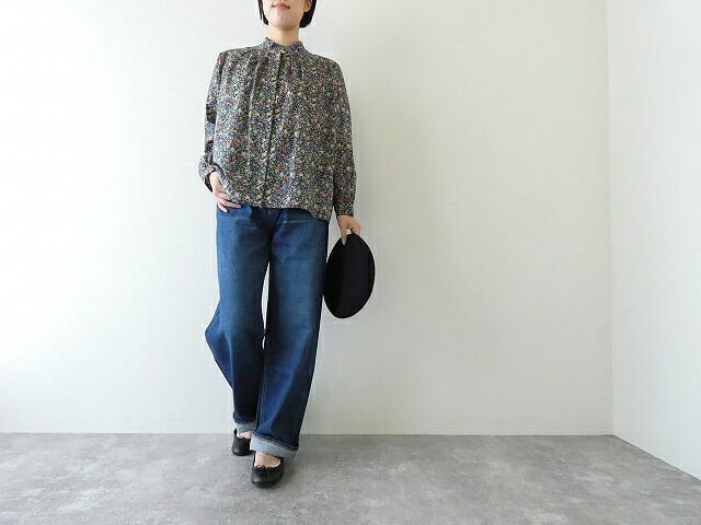 utilite リバティプリントスタンドカラーシャツ(UT504AW42)