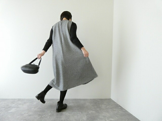 STAMP AND DIARY(スタンプアンドダイアリー) ウールチドリチェックAラインフレアワンピース(SD504AW21)