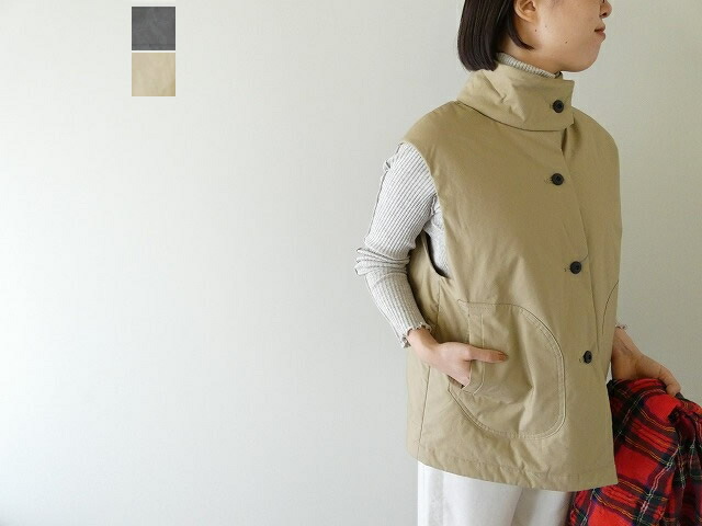 【SALE】【SALE】HAU(ハウ) filling vest(5211-0214) (39)チャコールグレー-(18)ベージュ