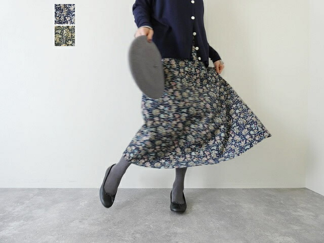 【SALE】【SALE】sosotto(ソソット) リバティコーデュロイリボン付きスカート(42572977)