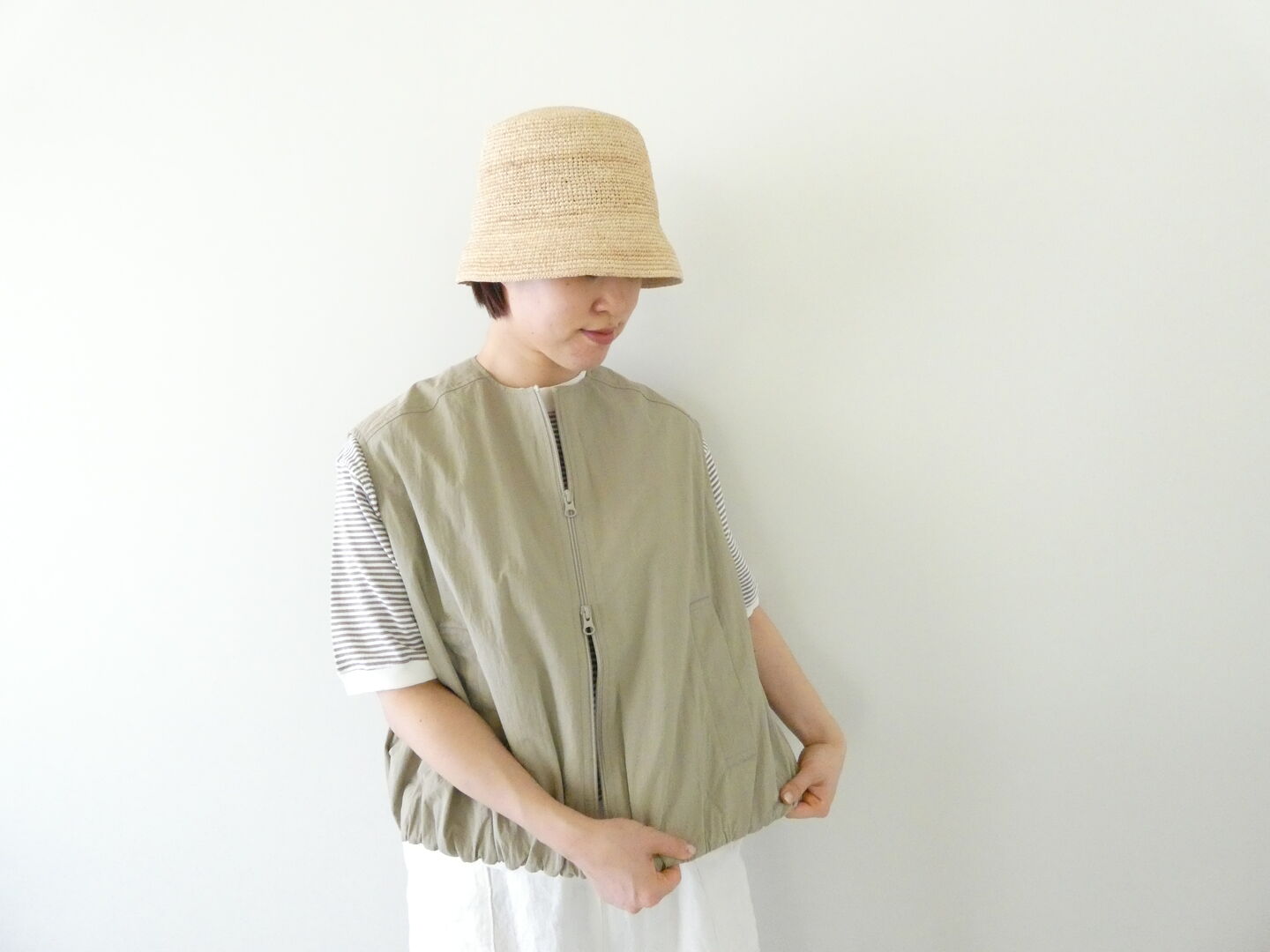 mao made(マオメイド) ヴィンテージウェザーバルーンシルエットZIP UPより良い(611307)
