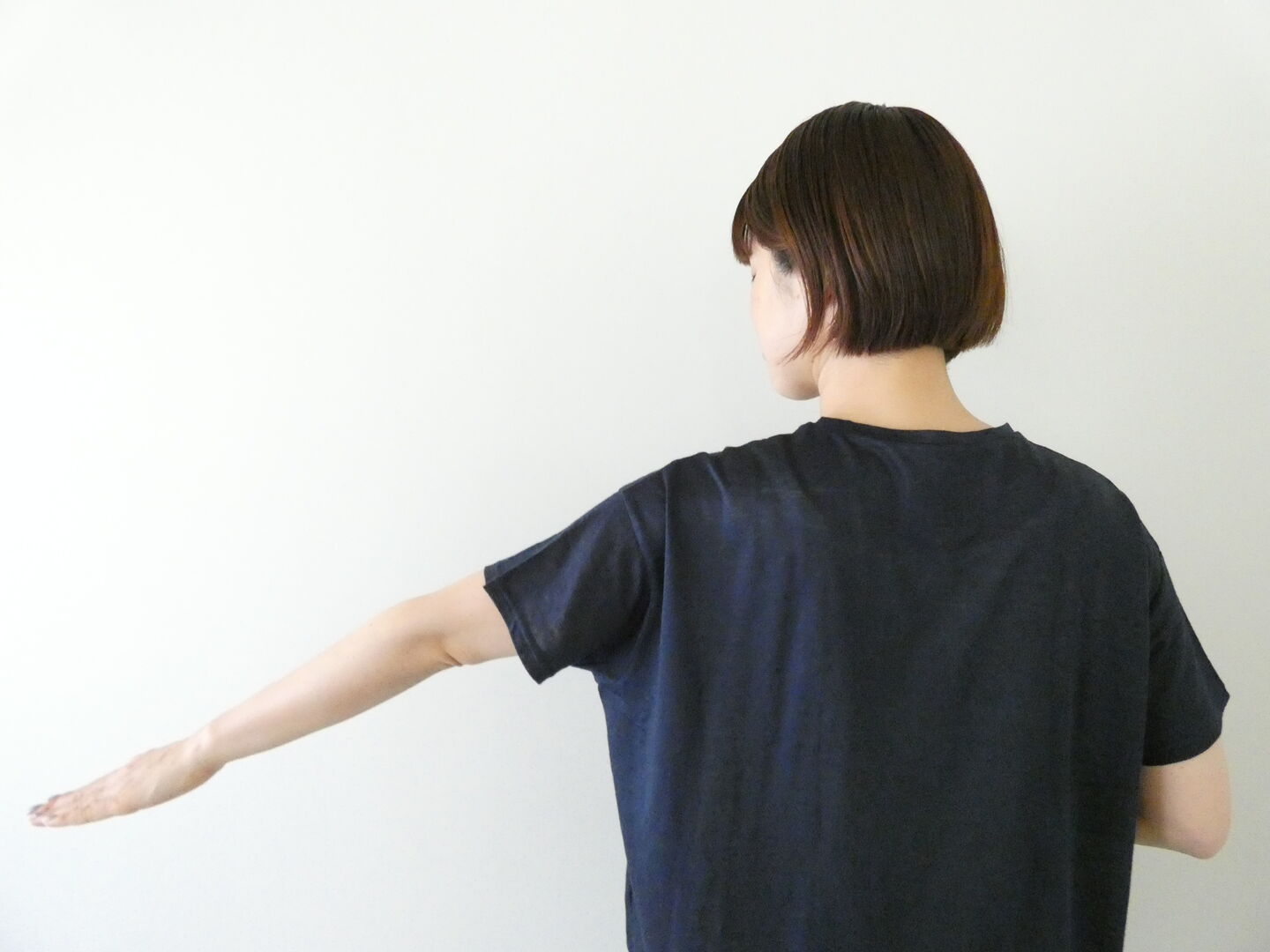 Hands of creation(ハンズオブクリエイション) カラムシ天竺二分の一肩部T(1630848)