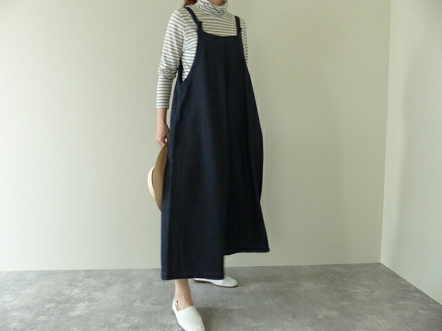 SARAHWEAR(サラ御召しもの) インディゴデニムサロペットパンツ(C16022)