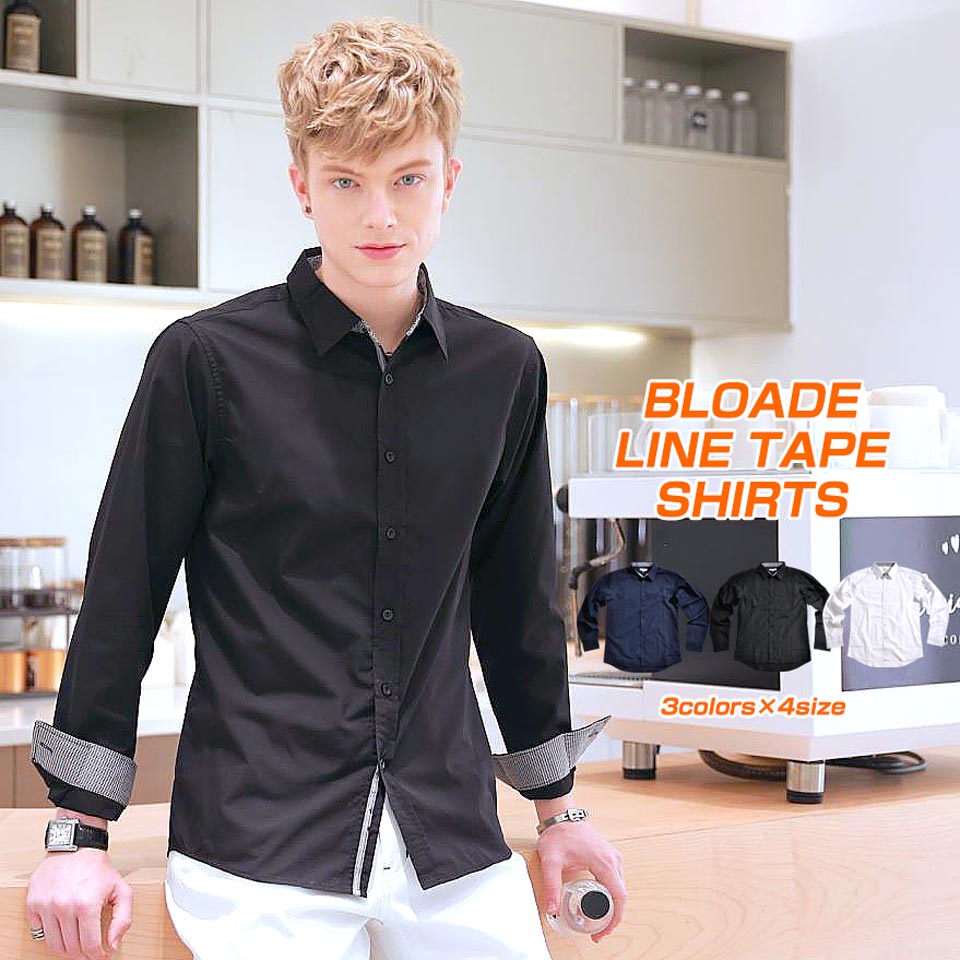 楽天市場】シャツ メンズ Men's 長袖 カジュアルシャツ ボタン