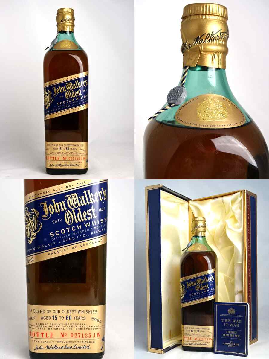 【楽天市場】 最初期オールドボトル ジョニーウォーカー オールデスト 750ml 43度 Johnnie Walker Oldest スコッチ