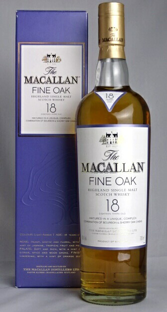 楽天市場 終売品 旧ラベル マッカラン 18年 ファインオーク 700ml 43度 Macallan A005 お酒のspana