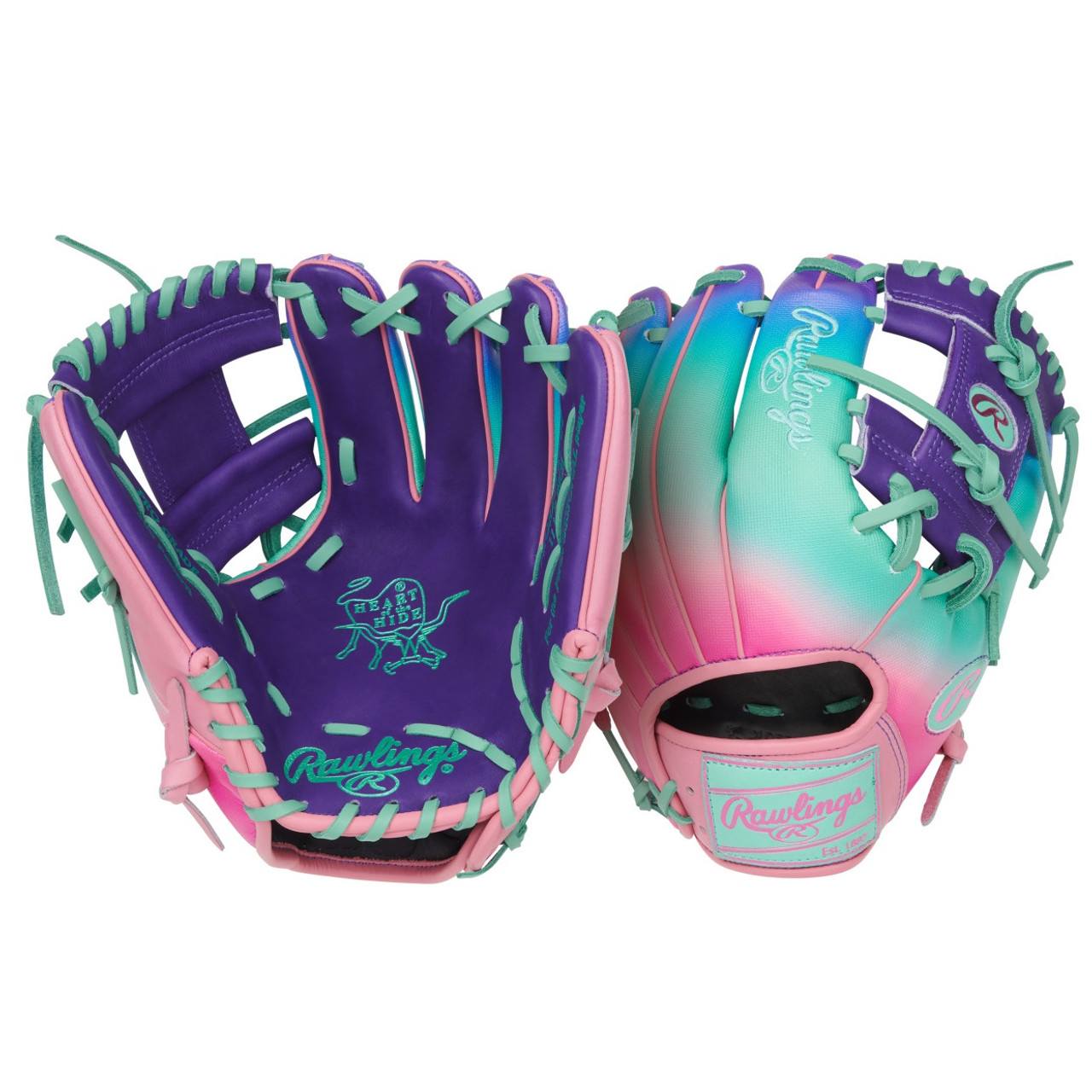 【日本未発売】【Rawlings(ローリングス)】硬式用地球儀 Funburst Series Heart of the Hide PROR204-2PUP 11.5 inch■HOH 内野手手用グローヴ 200型