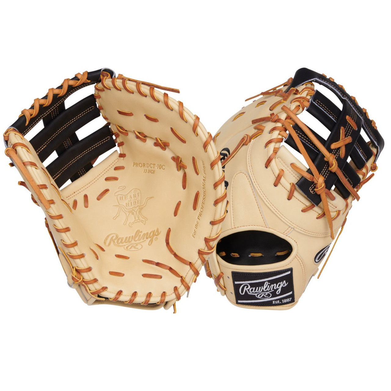 【日本未発売】【Rawlings(ローリングス)】硬式用一塁手グローヴ DCT Pattern 13 inch PRORDCT-10C ■Heart of Hide 一塁手手用 右投用