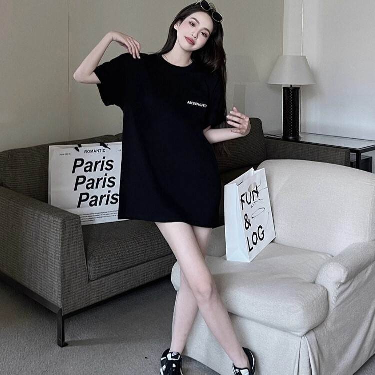 レディース トップス ロング 半袖 ラウンドネック ワイド かわいい 大人可愛い きれいめ シンプル カジュアル 上品 おしゃれ かっこいい こなれ感 ラフ メンズライク ボーイッシュ スポーティー クール エレガント 抜け感 キュート ベーシック アクティブ ナチュラル