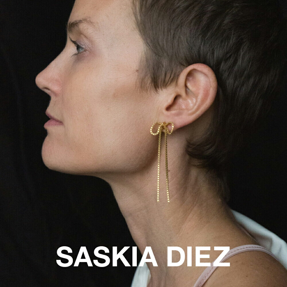 サスキア ディツ SASKIA DIEZ パールリボンピアス 楽天市場】Saskia Diez サスキアディッツ ピアス PEARL EARSTUDS