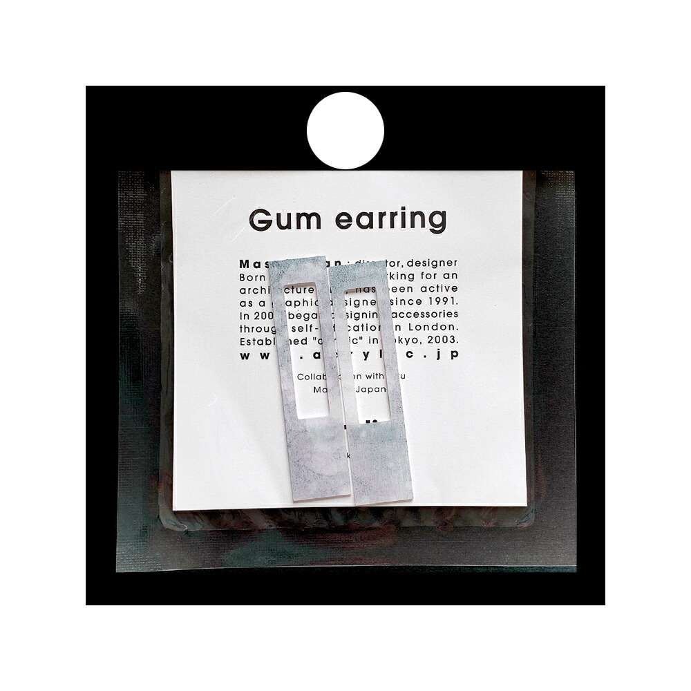 acrylic｜2163 TSUGI (MILK) earring parts イヤリングパーツ