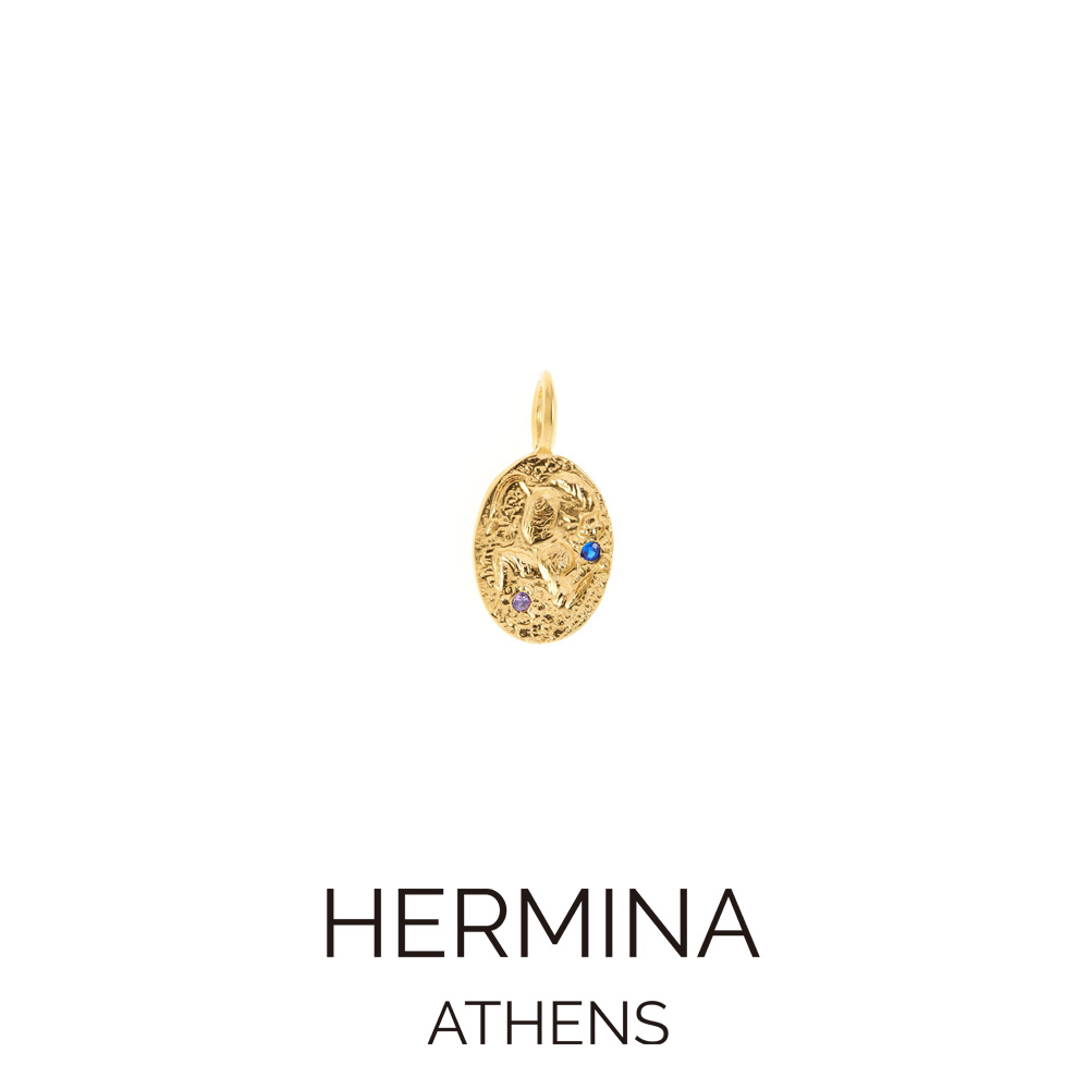 【楽天市場】HERMINA ATHENS ヘルミーナ アセン HERCULES CHARM ヘラクレス ネックレス チャーム ペンダントトップ コイン  ゴールド : Sparkle 楽天市場店