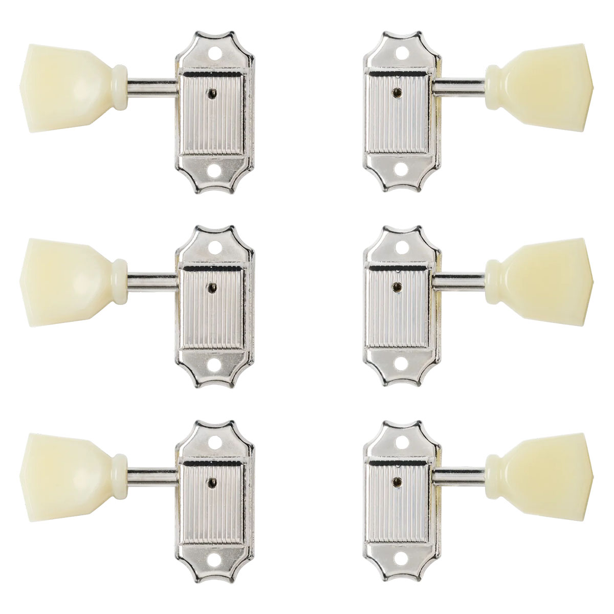 Gibson Deluxe Reissue-Style Tuner Set [PMMH-040] (Nickel) 【 ギブソン 純正 ペグ ニッケル 】｜Sparkpulg.tokyo