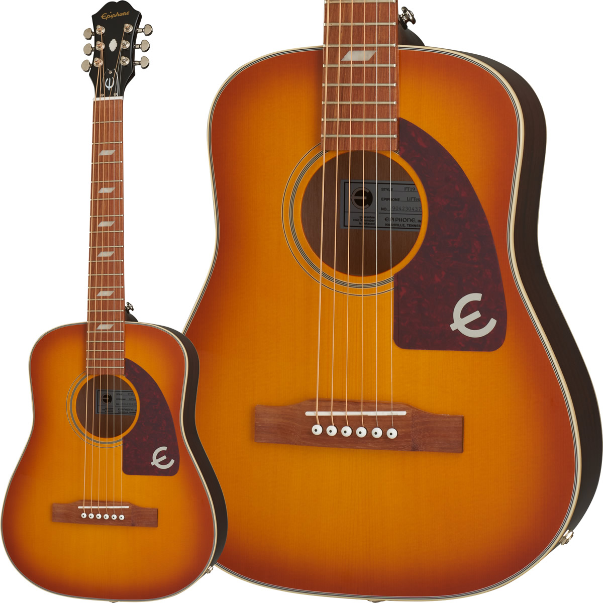 期間限定　エピフォンDR100 ＥＢ アコースティックギター　カポ付き Amazon | Epiphone Songmaker DR-100 Vintage Sunburst