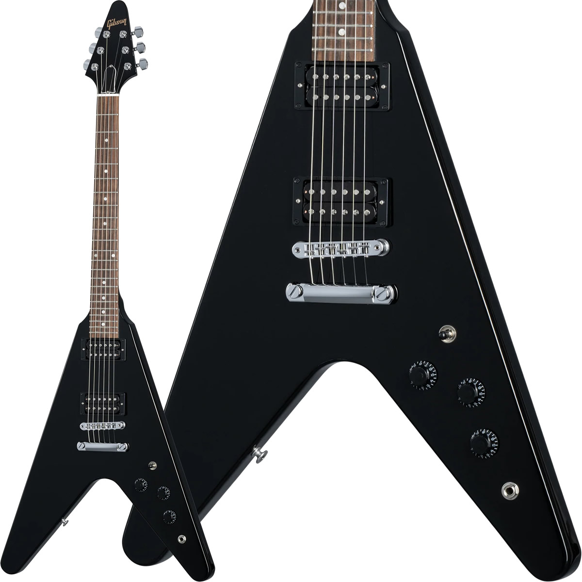 楽天市場】Gibson Flying V Tribute 2019 Satin Ebony 新品[ギブソン