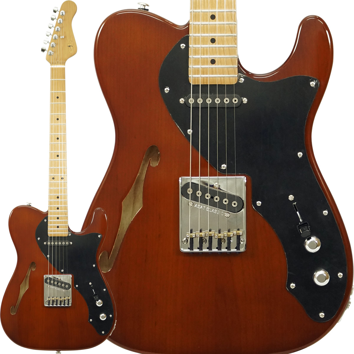 楽天市場】G&L USA Limited ASAT Classic Bluesboy Thinline (Mocha 
