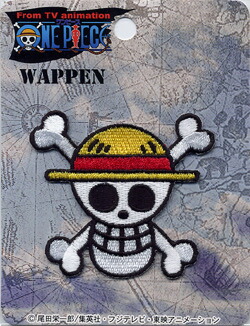 楽天市場 アニメ ワンピース 新世界バージョン 海賊旗刺しゅうワッペン 小 シール アイロン接着 両用タイプ 手芸のらんでぃ